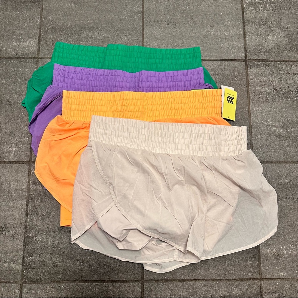 *bundle of 4* Target All-In-Motion Women’s Translucent Tulip Shorts - 3.5”